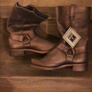 Copper-Tone Frye Boots